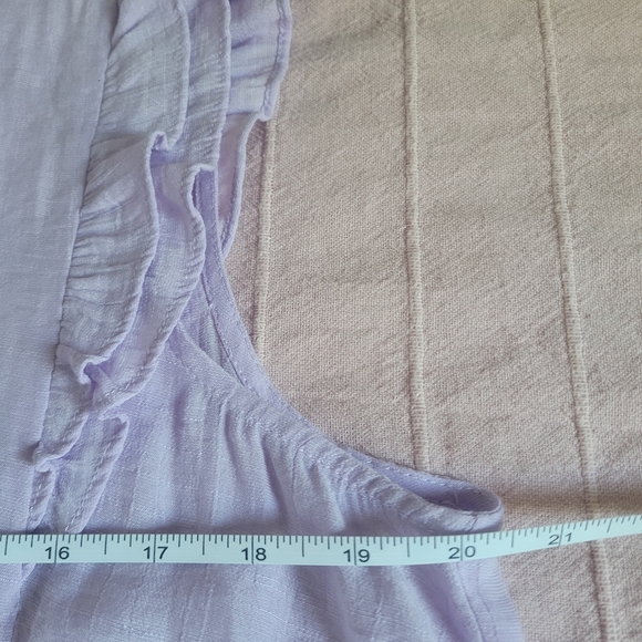 Nanette Lepore Lilac Blouse With Ruffles And Pintuck Details Size Large - Picture 7 of 11